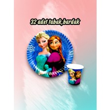 32 Kişilik Karlar Ülkesi Temalı Parti Seti - Doğum Günü ve Özel Kutlamalar Için