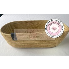 Double Knot Design Oval Ekmek Sepeti Organizer Tress Supla Amerikan Servis Tamamlayıcı Hediyelik