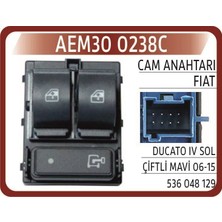 Hepsi An 238C Cam Kaldırma Anahtarı  Ducato Sol -Mavi