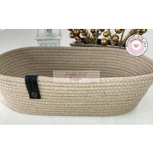 Double Knot Design Oval Ekmek Sepeti Organizer Tress Supla Amerikan Servis Tamamlayıcı Hediyelik