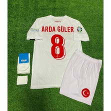 Maharet A.r.d.a. G.ü.l.e.r. Türkiye Euro 2024 Milli Takımı Iç Saha Çocuk Forması 4'lü Set (Beyaz)