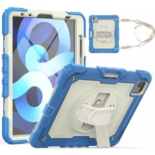 TE Dükkan Buğz Ipad Pro 11 (2020) Kılıf Strap New Tablet Kapak - Mavi