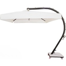Işsevenler Bahçe Şemsiyesi Kare Demir Oval Direkli ISS-008315
