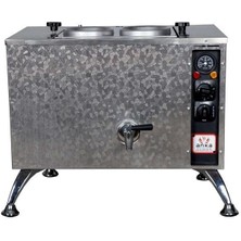Anka Pro Elektrikli Full Otomatik Çay Kazanı 2 Demlikli 20 Litre Paslanmaz