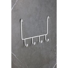 Beyaz Termoplastik Kaplamalı Banyo Köşeliği, Duş Rafı ve Askılığı Uyumu