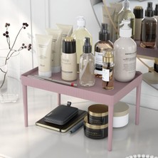 Çok Amaçlı Tek Katlı Çok Renkli Düzenleyici Raf, Ev, Banyo, Ofis, Mutfak ve Makyaj Için