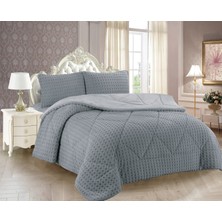 La Lune Home Kare Desen Welsoft Yatak Örtüsübattal Boy 6 Renk