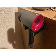 Siyah Duvar Askısı, Banyo Düzenleyici, Saç Kurutma Makinesi Tutucu