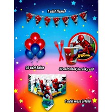 32 Kişilik Örümcek Adam Temalı Mini Set - Doğum Günü Parti ve Eğlenceli Etkinlikler Için