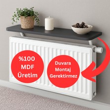 Kydonia Home 72X15 cm Mdf Montajsız Petek Üstü Dekoratif Raf Kalorifer Peteği Üstü Uçan Raf