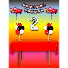 2 Yaş Cars Temalı Doğum Günü ve Özel Etkinlik Mega Kombin Seti