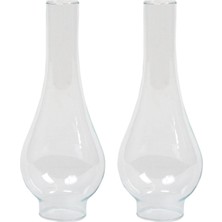 Pilsiz Kullanım 2 Adet Gaz Lambası Camı No 14 Solar Turuncu Gaz Lambası Bacası