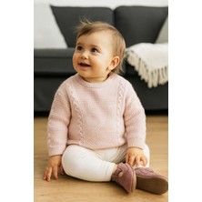 Pampino Pudra Renk Bebek Çocuk Triko Kazak