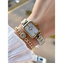 Daniel Klein Vintage Seri Kümüş Kasa 2 Yıl Garantili 3 Atm Kadın Kol Saati+Bileklik BFF.10866.3