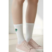 Sevimli Ejderha Nakışlı Renkli Casual Yazlık Kışlık Unisex Soket Çorap
