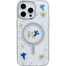 Buğz Newface Iphone 14 Pro Max Flower Magsafe Kapak - Krem