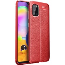 Buğz Samsung Galaxy A31 Kılıf Auto Focus Kapak - Kırmızı