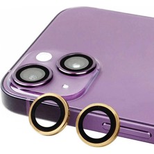Buğz Iphone 15 Raze Metal Kamera Lens - Sarı