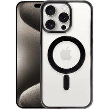 Buğz Iphone 15 Pro Max Kılıf Erozi Magsafe Kapak - Siyah