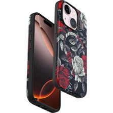 Buğz Onegif Iphone 15 Plus Flower Series Magsafe Kapak - Siyah