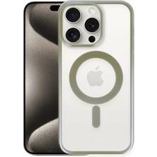 Buğz Iphone 15 Pro Max Kılıf Erozi Magsafe Kapak - Gri
