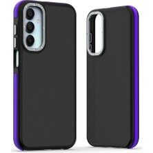 Buğz Newface Samsung Galaxy A15 4g Harvel Kapak - Derin Mor