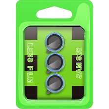 Buğz Samsung Galaxy S25 Plus Raze Metal Kamera Lens - Mavi