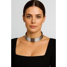 Liveyn Design Linea Metal Choker Kolye