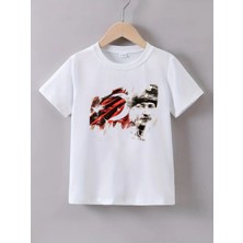 Makiteks Tekli ve 3lü Pamuk Kız Erkek Çocuk Atatürk Baskılı Tshirt Tişört 5 6 7 8 9 10 11 12 13 14 Yaş