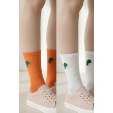 Sevimli Ejderha Nakışlı Unisex Yazlık Kışkık Casual Renkli Soket Çorap Seti