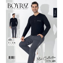 Boyraz Erkek Uzun Kol Pijama Takımı