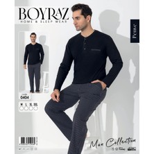 Boyraz Erkek Uzun Kol Pijama Takımı