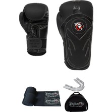 DragonDo Tepito Siyah Mat Boks, Kıck Boks, Muay Thai Dragon Boks Eldiveni, Boxing Gloves, Gifttoom