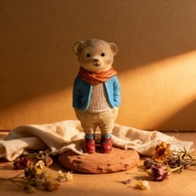 Axnur Dekoratif El Yapımı Teddy Bear Ayıcık Koleksiyonu Bibloları