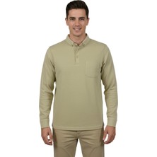 Raymons Erkek Gömlek Yaka Jakarlı Cepli Regular Fit Sweatshirt BGL-ST04957