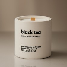 Basement : Black Tea : Modern Beyaz Beton Mum (Siyah Çay, Bergamot, Limonel)