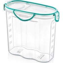 Kilitli Kapaklı Contalı Hava,su Sıvı Geçirmez 1,7 Litre Erzak Saklama KABI-SA585