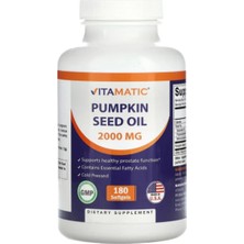 Vitamatic Pumpkin Seed Oil, 2,000 Mg, 180 Softgels (1,000 Mg Per Softgel)