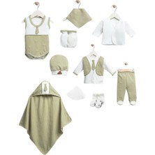 Mdrandy 10 Lu Organik Suit Kravatlı Lüx Hastane Çıkışı Zıbın Seti