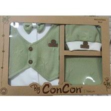 Mdrandy 5 Li Organik Lüx Smokin Hastane Çıkışı Zıbın Seti Kaliteli Lüks Set Kutulu Olarak Gönderilecketir,