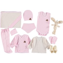 Mdrandy 10 Lu Organik Raporlu Lüx Zıbın Seti Hastane Çıkışı (Kutu Içerisi Hediyeli)