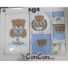 Mdrandy Ayıcık Nakışlı 10'lu Zıbın Seti Hastane Çıkışı %100 Pamuklu