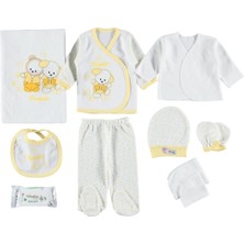 Mdrandy Arkadas Ayıcıklar Nakışlı 10'lu Zıbın Seti