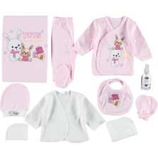 Mdrandy Tavşan Baskılı 10'lu Zıbın Seti