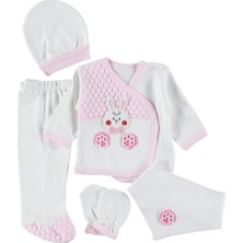 Mdrandy 1/3 Ay Erkek 5 Li Concon Nohutlu Tavşan Lüx Zıbın Seti Hastane Çıkışı