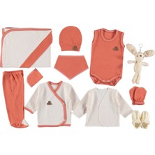 Mdrandy 10 Lu Organik Raporlu Lüx Zıbın Seti Hastane Çıkışı (Kutu Içerisi Hediyeli)