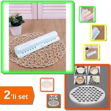 Hereveoyuncak Streç Film Kesme Aparatı Folyoluk + 61 Bölmeli Mantı Kalıbı Pratik - 2li Set D7A3R1