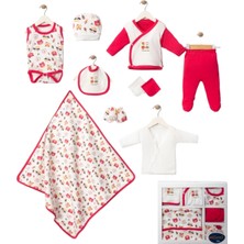 Mdrandy Baskılı 10'lu Zıbın Seti 1/3 Ay,bebek Zıbın Seti,hastane Çıkış Seti Lüks Set