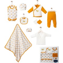 Mdrandy Baskılı 10'lu Zıbın Seti 1/3 Ay,bebek Zıbın Seti,hastane Çıkış Seti Lüks Set