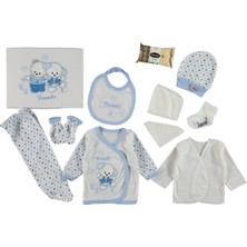 Mdrandy Arkadas Ayıcıklar Nakışlı 10'lu Zıbın Seti Hastane Çıkışı